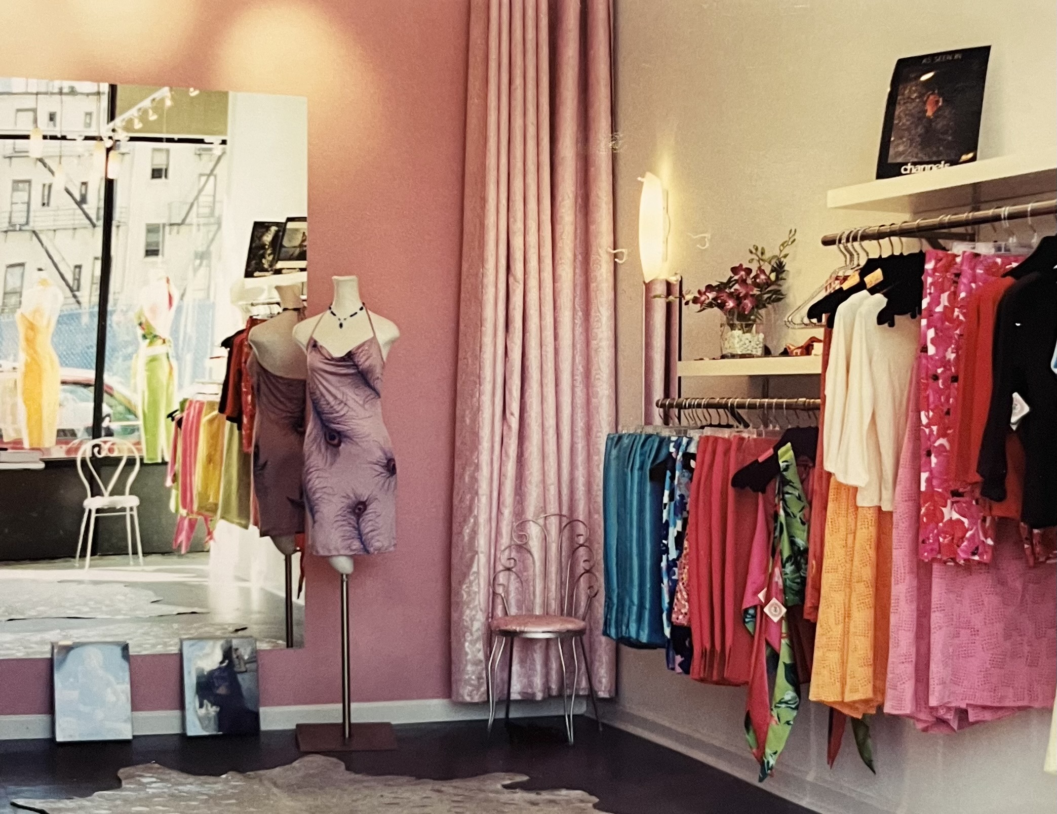 Inside the boutique-studio Fiona Walker, Hell’s Kitchen, New York City.